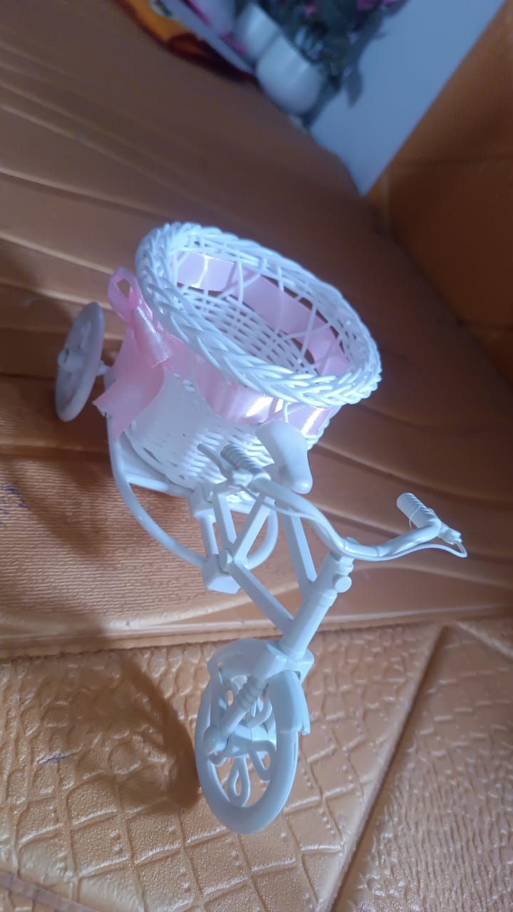 Plastic Cycle Flower Vases For Home Decor; Bicycle Flower Pot Stand (1 Pc) Plastic Cycle Flower Vases For Home Decor; Bicycle Flower Pot Stand (1 Pc)